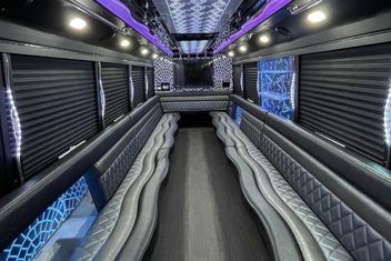 Indianapolis Party Bus Interior